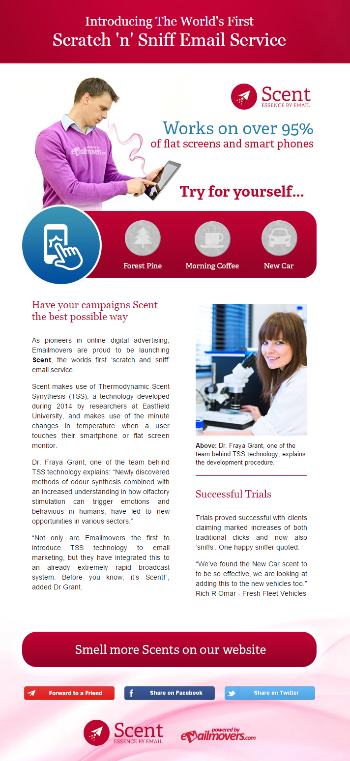 Scratch and Sniff Email